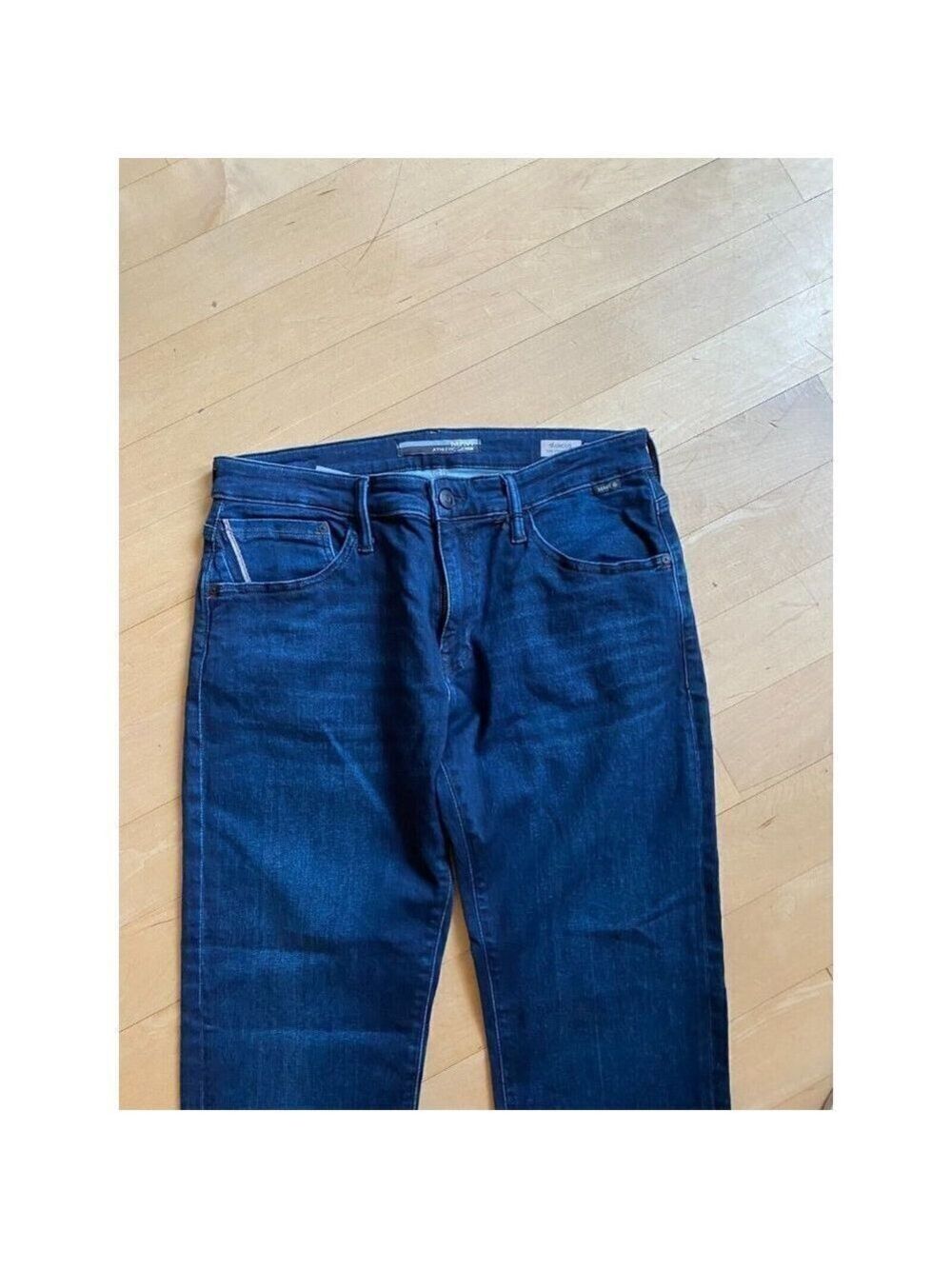 MAVI Jeans Men's Athletic Denim "Marcus" Ink Blue Slim Straight Leg - Picture 3 of 10